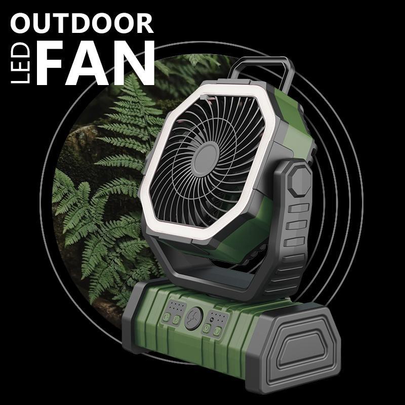【正規品】 多機能ファン アウトドア 扇風機 リモコン 首振り 20000mAh 充電式 DCモーター タイマー 4段階風量 LEDライト 大風量 卓上 熱中症対策 業務用 工業扇 |  | 01
