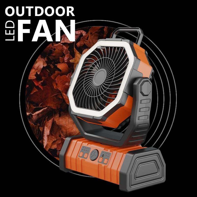 【正規品】 多機能ファン アウトドア 扇風機 リモコン 首振り 20000mAh 充電式 DCモーター タイマー 4段階風量 LEDライト 大風量 卓上 熱中症対策 業務用 工業扇 |  | 03