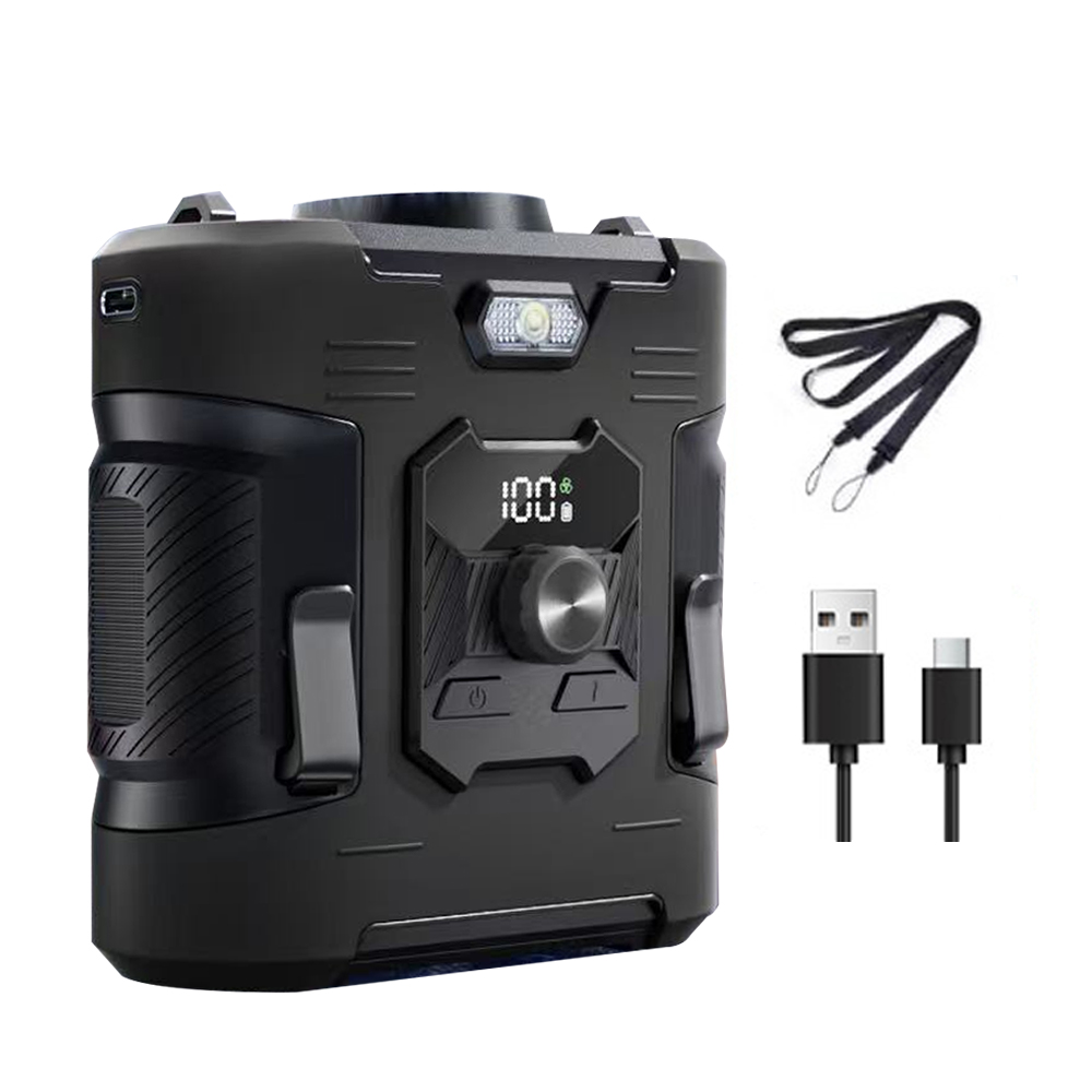 【正規品】 扇風機 小型 腰掛け扇風機 携帯扇風機 首かけ 100段階風量 8000mAh ジェットファン 静音 強風 ワークマン 熱中症対策 通勤通学 屋外作業 アウトドア |  | 03