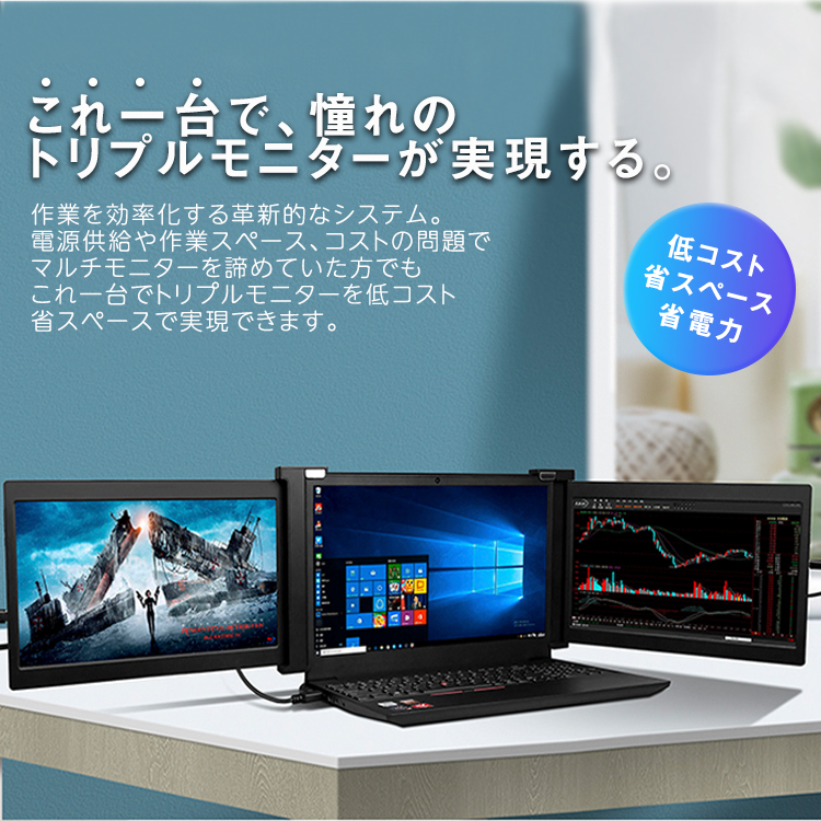 モバイルモニター Tri-Screen トライスクリーン 13.3インチ モバイル