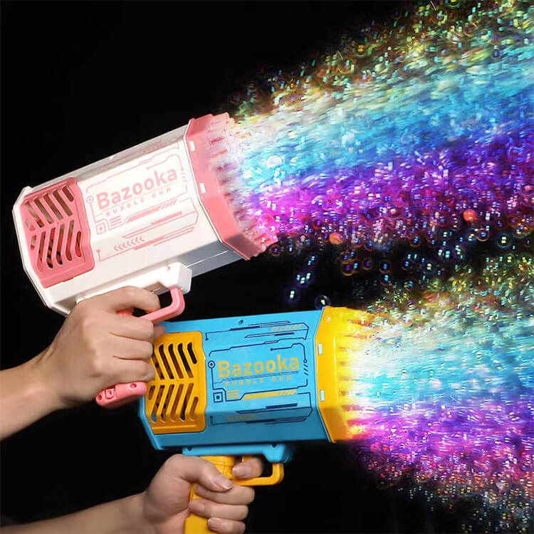 バブルガン 電動 シャボン玉 bubble gun 光る 連続噴射 バブルマシン