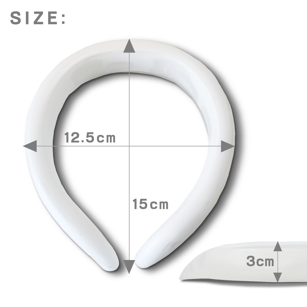 アイスリング クールリング 幅広タイプ 冷却グッズ 子供 大人 レディース メンズ ネッククーラー おしゃれ 可愛い 自然凍結 暑さ対策 熱中症対策 無地｜lftm｜08