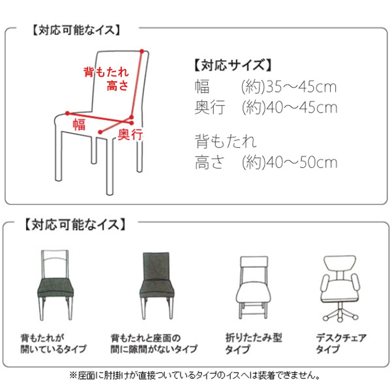 椅子カバー 背もたれ 座面 イスカバー イスフ...の詳細画像2