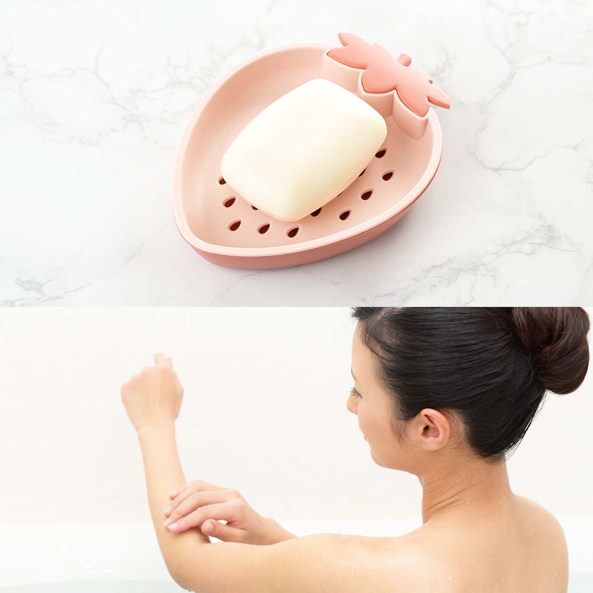 見た目も可愛い石鹸置きで楽しいシャワータイムを