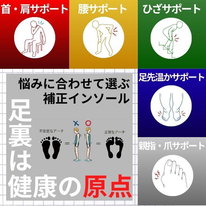 インソール 姿勢矯正 ゲンテン genten 5色 中敷き 足裏 姿勢改善 O脚