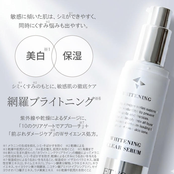 ETVOS（エトヴォス） 薬用ホワイトニングクリアセラムW 50ml