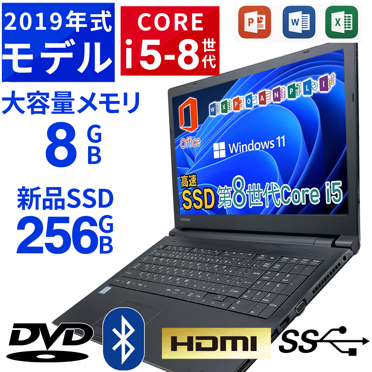 ノートパソコン Windows11 中古ノートパソコン 第8世代 Corei5 Office 