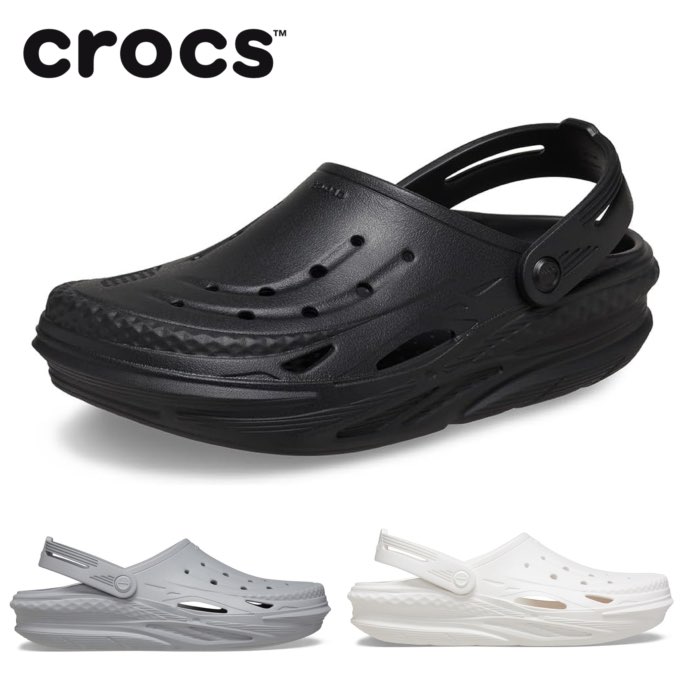 crocs クロックス 209501 オフ グリッド クロッグ メンズ レディース サンダル サボ アウトドア シンプル カジュアル 靴｜lib-ys