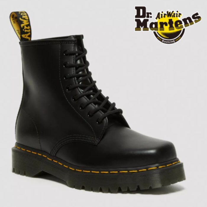 Dr.Martens ドクターマーチン 27886001 1460 8H BEX SQUARED レザーブーツ ブラック 靴 カジュアル ショートブーツ｜lib-ys