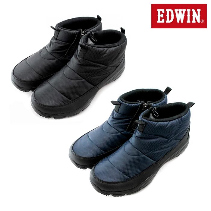 EDWIN エドウィン EDM-5700 メンズ スノーブーツ 靴 カジュアルシューズ 防寒 防水 キルティング サイドファスナー｜lib-ys