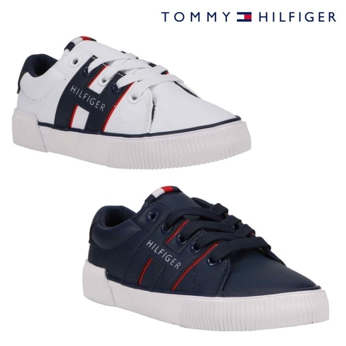 Yahoo! Yahoo!ショッピング(ヤフー ショッピング)SALE 半額 50％OFF TOMMY HILFIGER トミー ヒルフィガー TH101028 TH101029 ANDIE 4.0- キッズ ジュニア スニーカー シンプル ローカット シューズ 靴