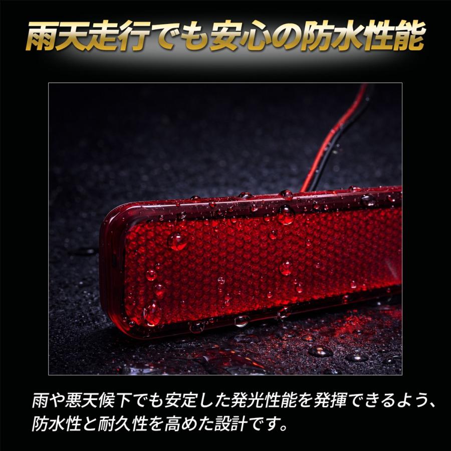ルークス B44A B45A B47A B48A LED リフレクター ブレーキランプ ポジション レッド 外装 外装品 アクセサリー カスタム ドレスアップ パーツ リアビュー 2個 |  | 03