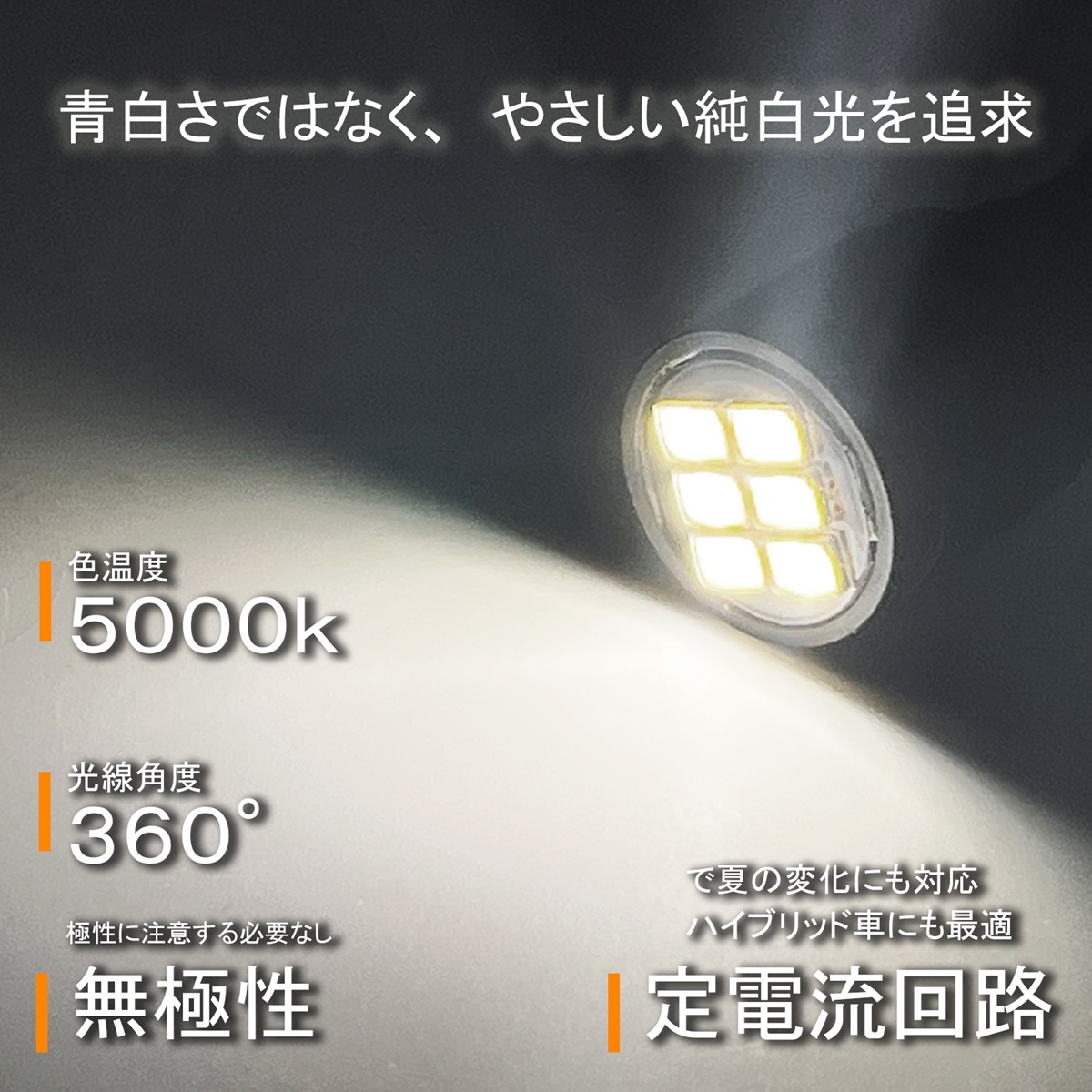 アクア NHP10 T10 LED ポジションランプ ナンバー灯 12V 24V 汎用 ホワイト 5000K 2個セット ルームランプ マップランプ カスタム パーツ |  | 04