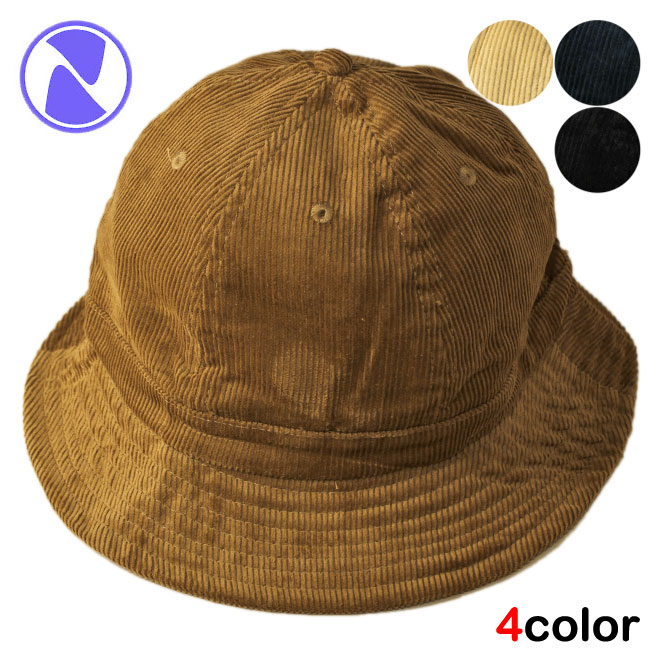 セール ニューハッタン ボーラーハット バケットハット 帽子 NEWHATTAN メンズ レディース 無地 シンプル コーデュロイ bk nv lbw bn |  | 01