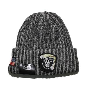ニューエラ ニット帽 帽子 NEW ERA メンズ レディース NFL ラスベガス レイダース bk