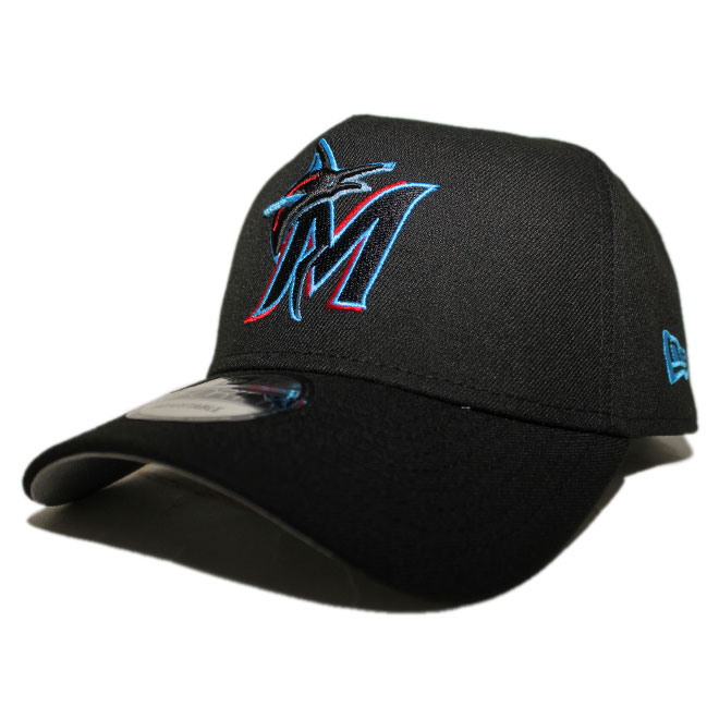 ニューエラ スナップバックキャップ 帽子 NEW ERA 9forty メンズ レディース MLB マイアミ マーリンズ bk｜liberalization｜02