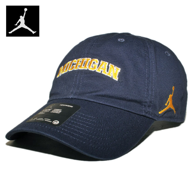 ジョーダンブランド ストラップバックキャップ 帽子 JORDAN BRAND メンズ レディース NCAA ミシガン ウォルバリンズ nv｜liberalization｜02