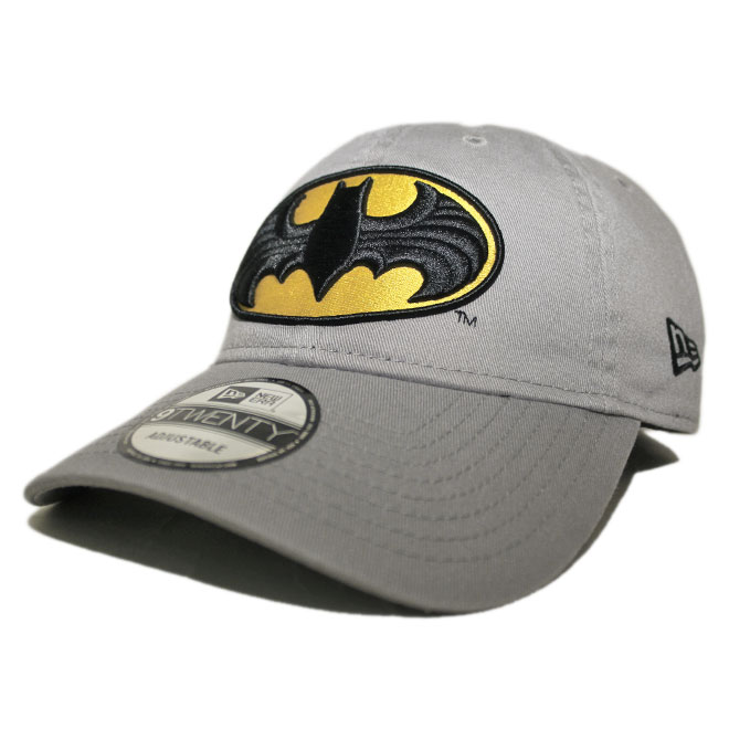 ニューエラ DC コミックス バットマン コラボ ストラップバックキャップ 帽子 NEW ERA DC COMICS BATMAN 9twenty メンズ レディース gy | 9TWENTY | 01