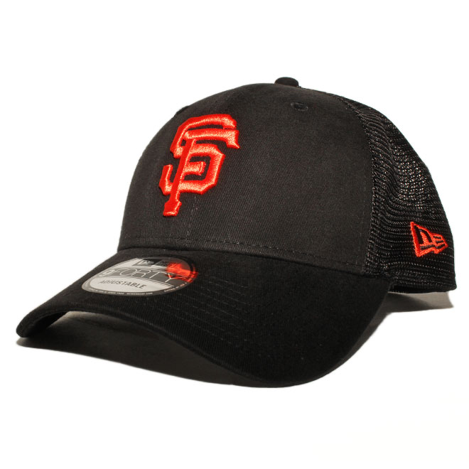 ニューエラ メッシュキャップ スナップバック 帽子 NEW ERA 9forty メンズ レディース MLB サンフランシスコ ジャイアンツ bk｜liberalization｜02