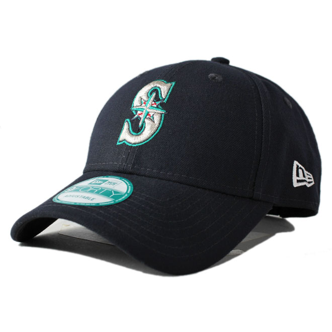 ニューエラ ストラップバックキャップ 帽子 NEW ERA 9forty メンズ レディース MLB シアトル マリナーズ nv｜liberalization｜02