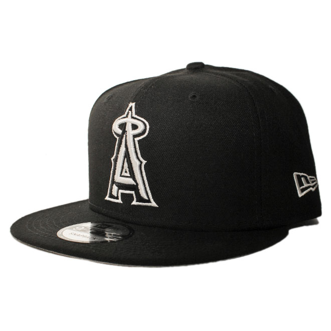 ニューエラ スナップバックキャップ 帽子 NEW ERA 9fifty メンズ レディース MLB ロサンゼルス エンゼルス オブ アナハイム bk｜liberalization｜02