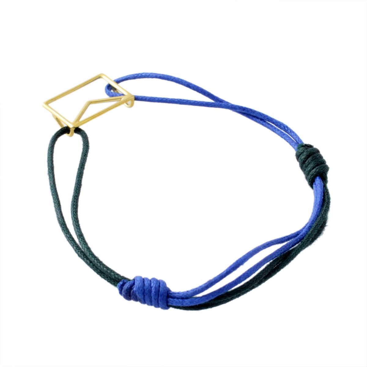 アリータ ALIITA CARITA PURA CORD BRACELET 9KYG カリタ レター 封筒モチーフ ブレスレット