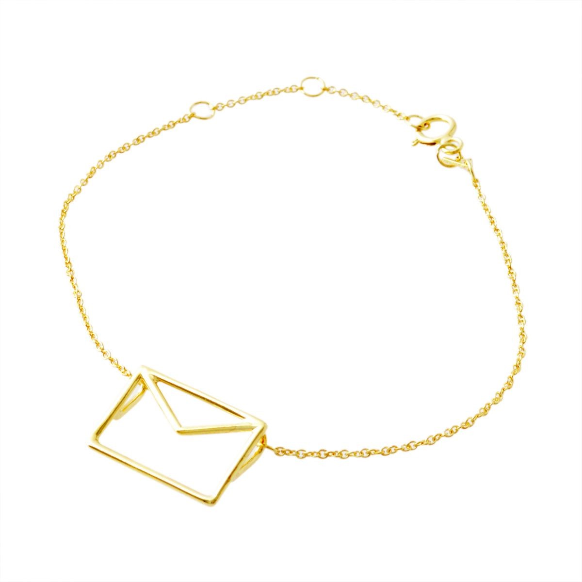 アリータ ALIITA CARITA PURA CHAIN BRACELET 9KYG カリタ レター 封筒モチーフ ブレスレット