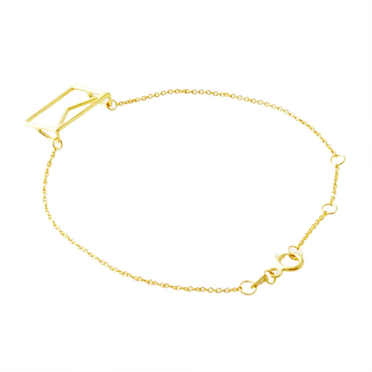 アリータ ALIITA CARITA PURA CHAIN BRACELET 9KYG カリタ レター 封筒モチーフ ブレスレット