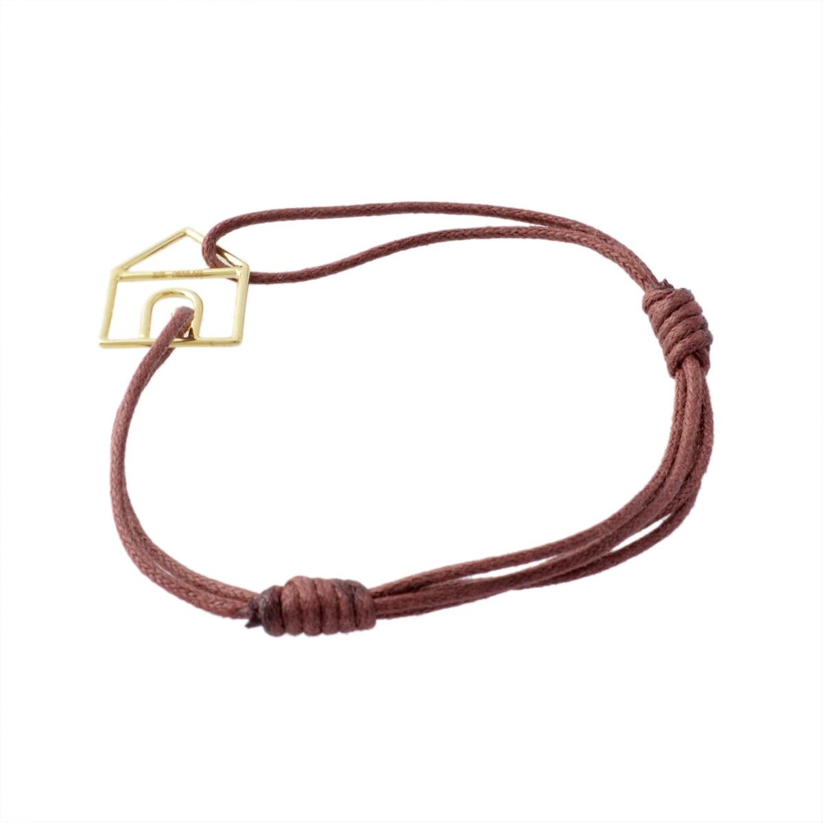 アリータ ALIITA CASTIA BRILLANTE CORD BRACELET 9KYG×HWダイヤモンド カシータ 家モチーフ コード ブレスレット
