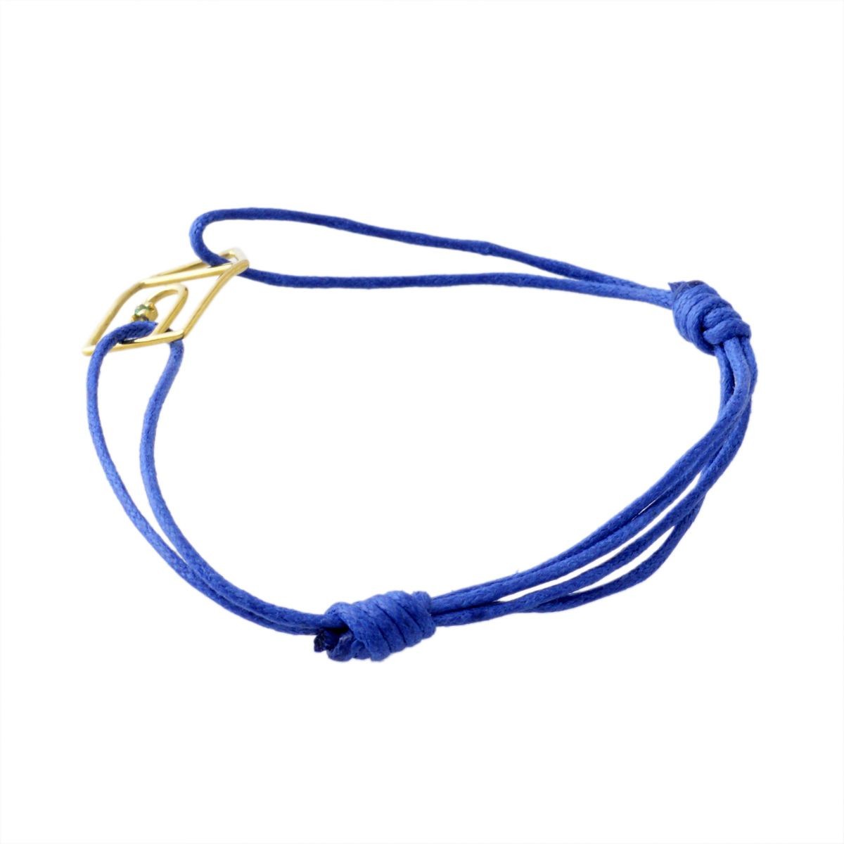 アリータ ALIITA CASTIA ESMERALDA CORD BRACELET 9KYG×GRエメラルド カシータ 家モチーフ コード ブレスレット