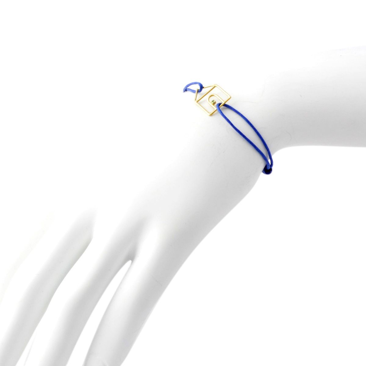 アリータ ALIITA CASTIA ESMERALDA CORD BRACELET 9KYG×GRエメラルド カシータ 家モチーフ コード ブレスレット