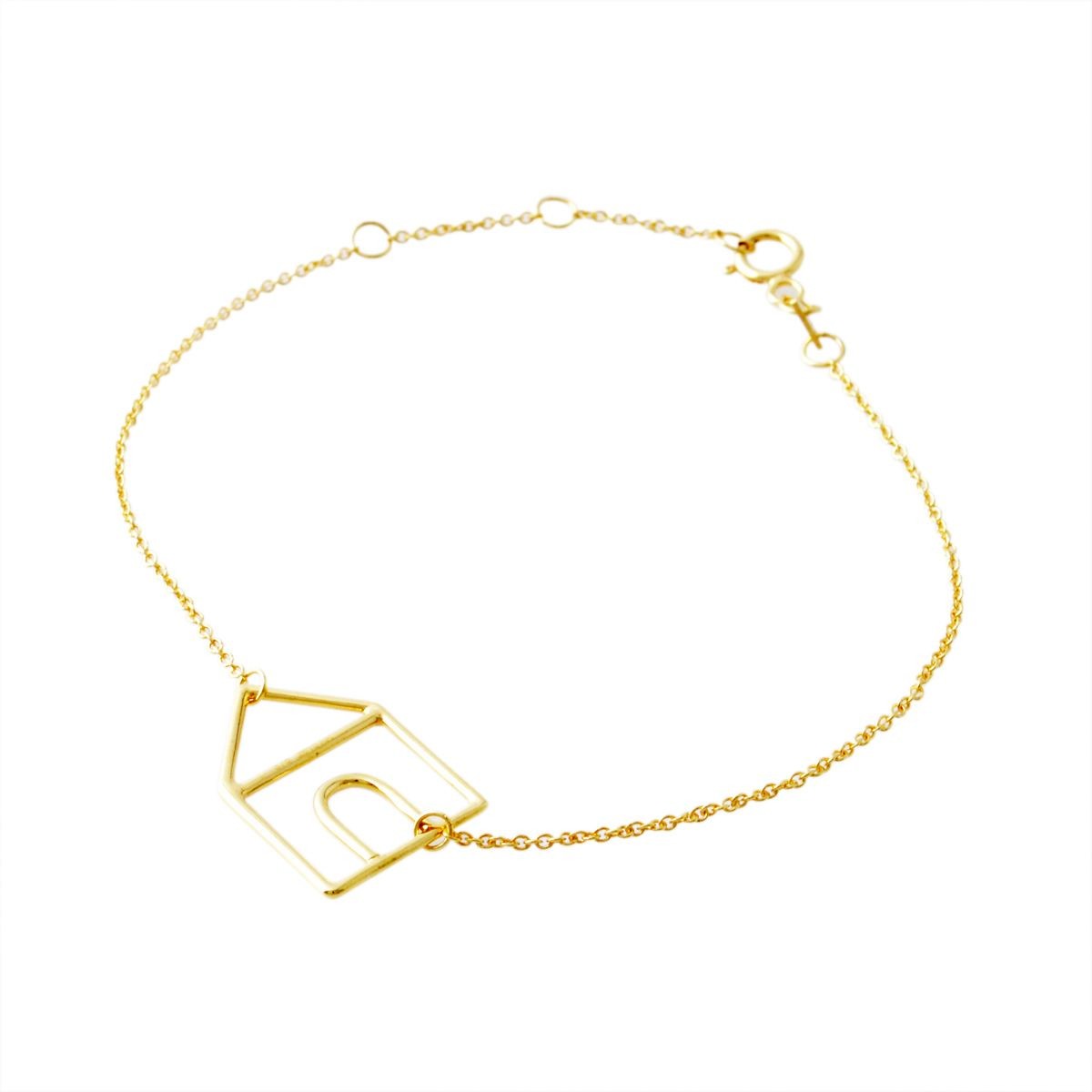 アリータ ALIITA CASTIA PURA CHAIN BRACELET 9KYG カシータ 家モチーフ ブレスレット