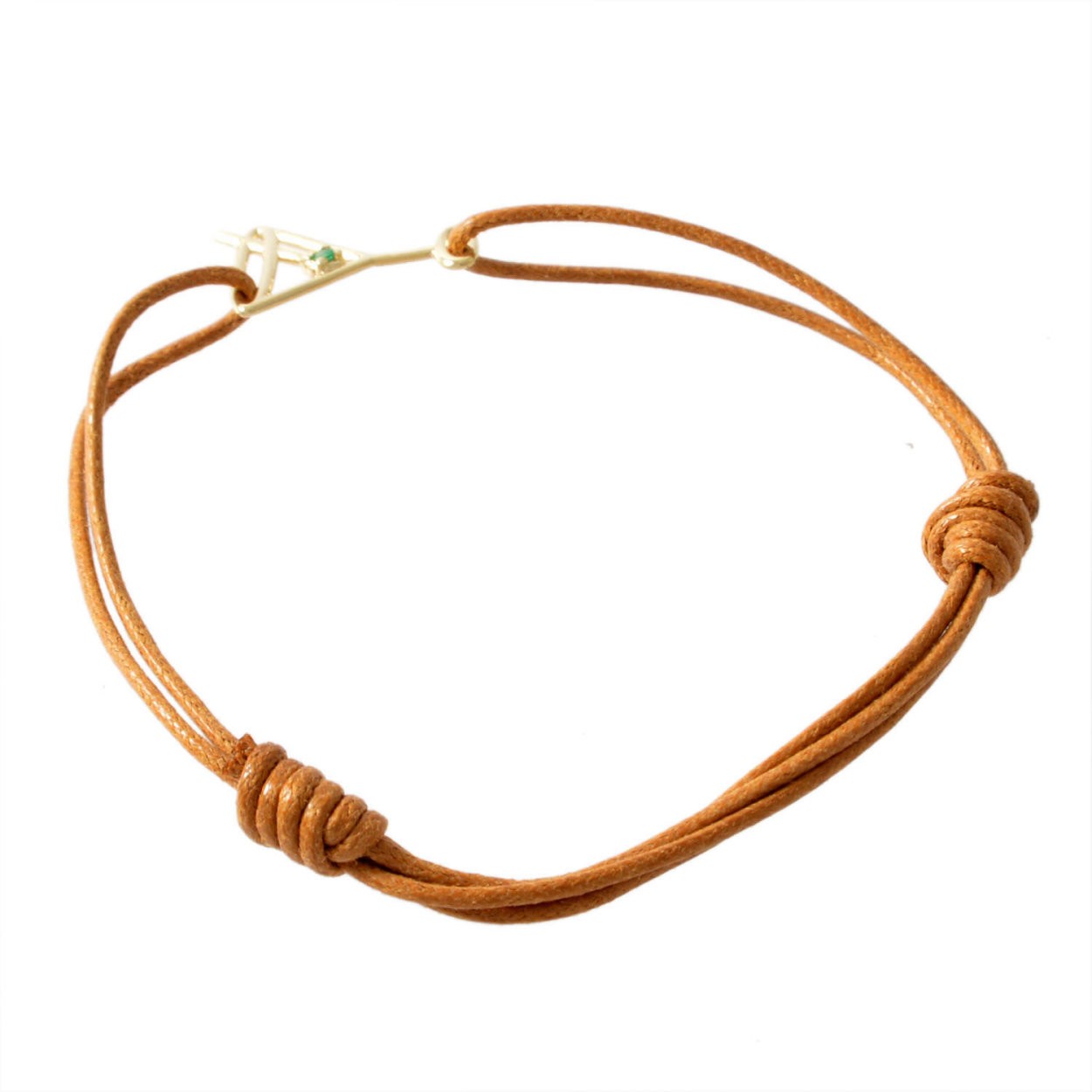 アリータ ALIITA MARTINI CORD BRACELET 9KYG×GRエメラルド マティーニモチーフ コード ブレスレット
