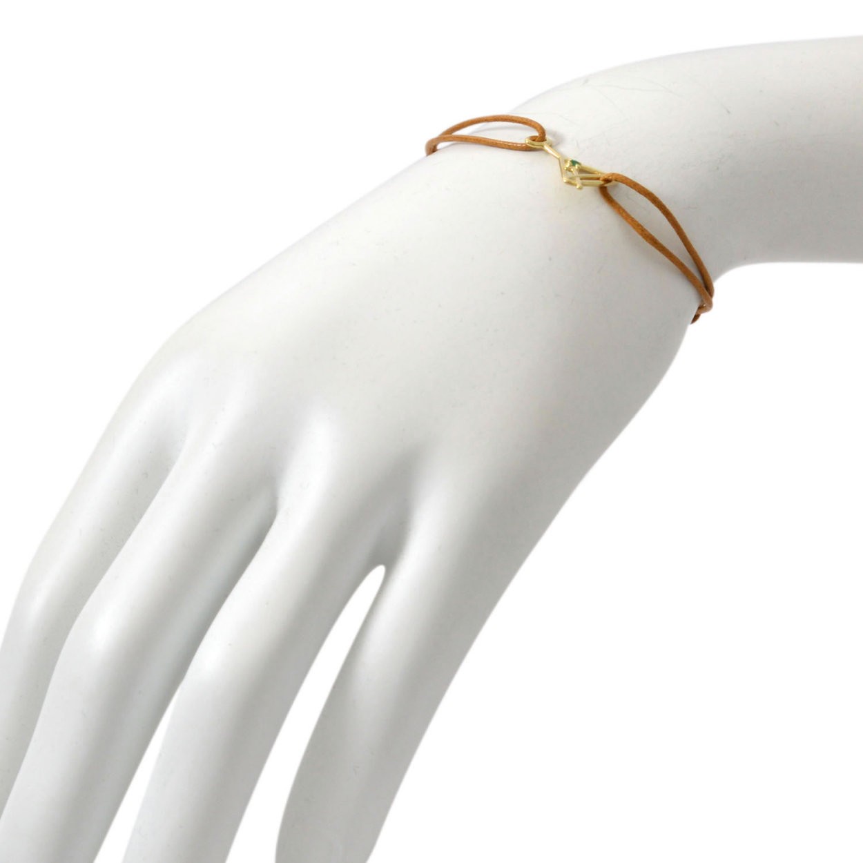 アリータ ALIITA MARTINI CORD BRACELET 9KYG×GRエメラルド マティーニモチーフ コード ブレスレット