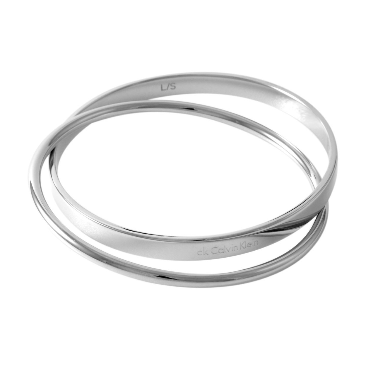 カルバンクライン Calvin Klein KJ63AB01010S 2連 バングル ブレスレット Sサイズ CLOS COIL