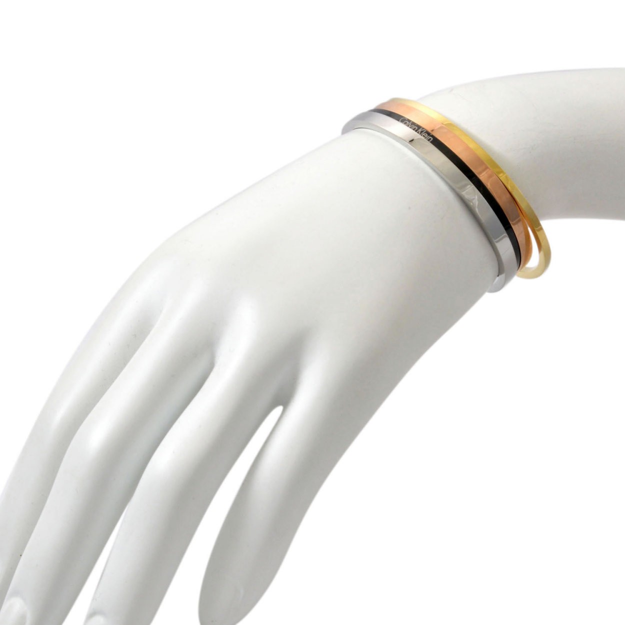 カルバンクライン Calvin Klein KJ7GBF40010M 4連 カフ バングル ブレスレット 4本セット Mサイズ OPEN GORG