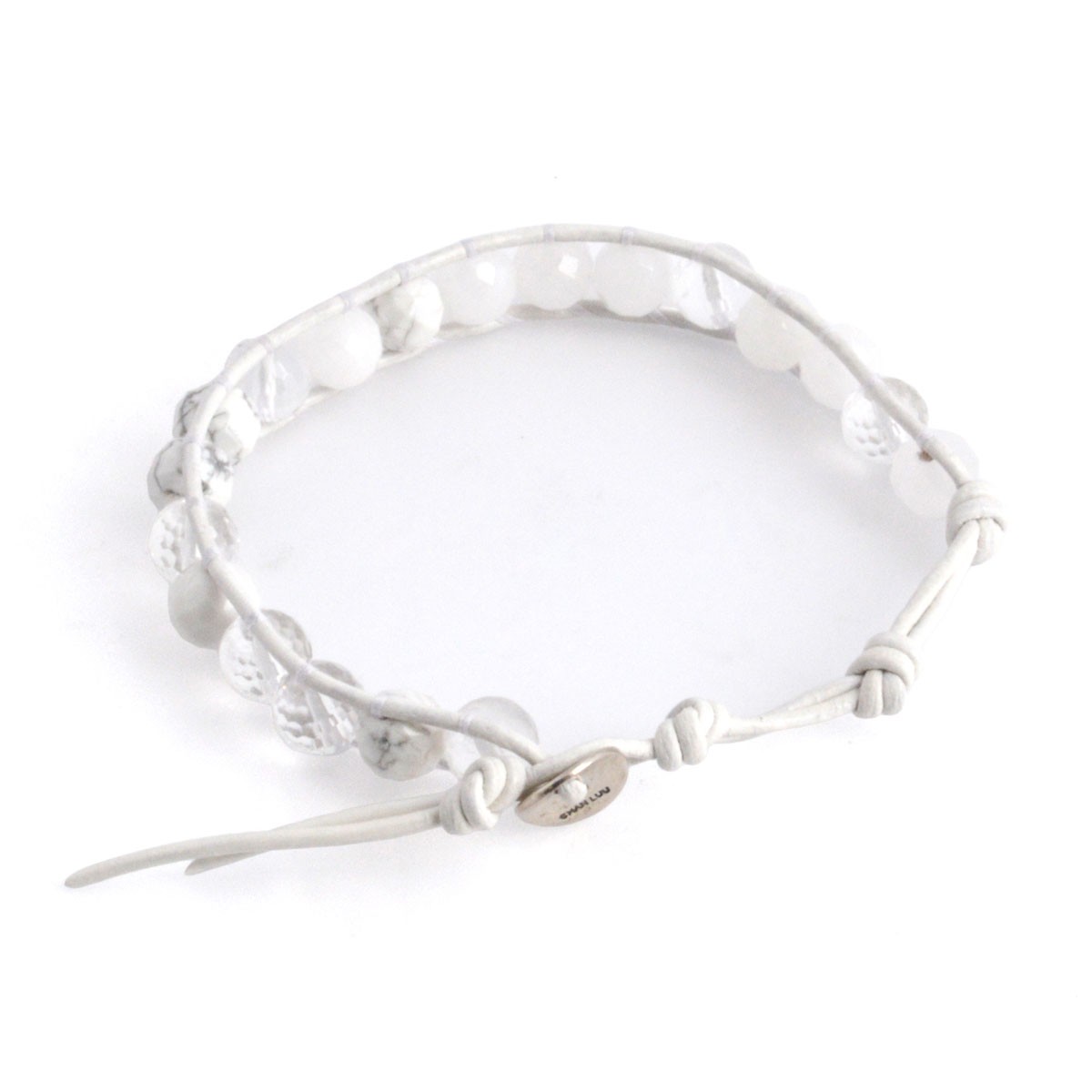 チャンルー CHAN LUU BS-4226 WHT MIX/N WHT １ラップブレスレット ホワイトストーン ミックス