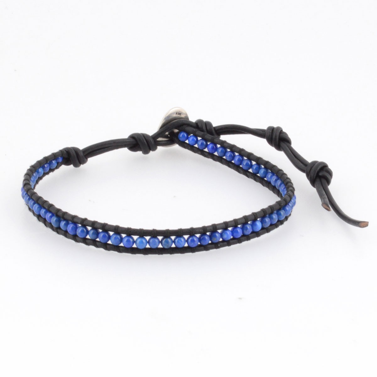 チャンルー CHAN LUU BSM-1281 LPS/N BLK メンズ 1ラップ ラピスブルー セミプレシャスストーン