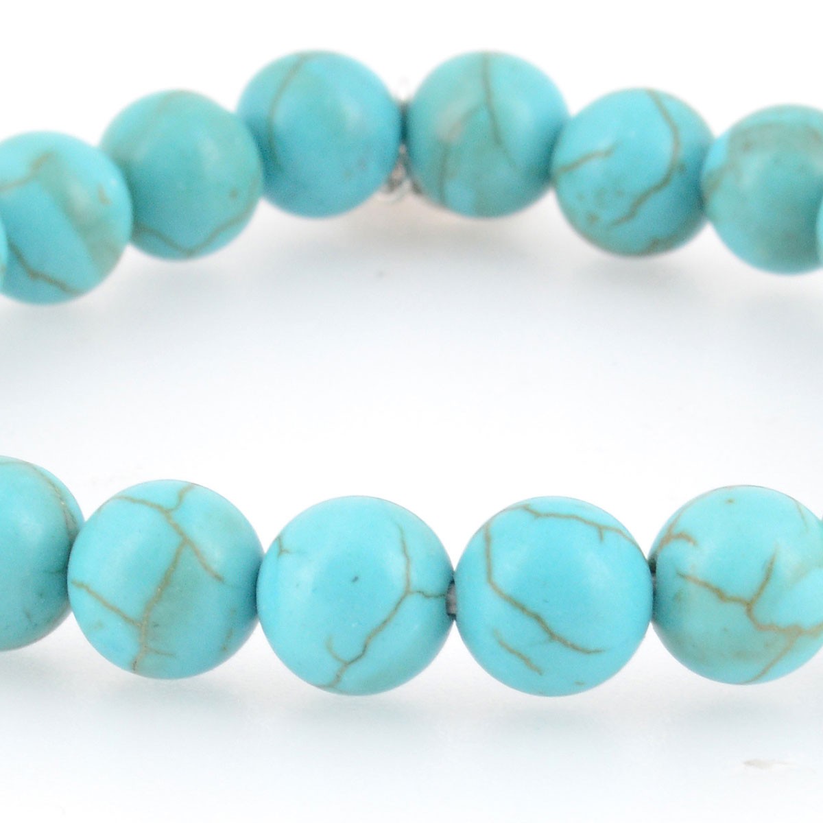 チャンルー CHAN LUU BSM-1552 TQ メンズ ストレッチ ブレスレット フリーメイソン プロビデンスの目 チャーム付 ターコイズ