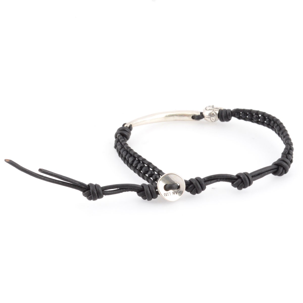 チャンルー CHAN LUU BSM-1568 M ONX/N BLK メンズ 1ラップブレスレット シルバースカル/ホーン（角）/マットオニキス