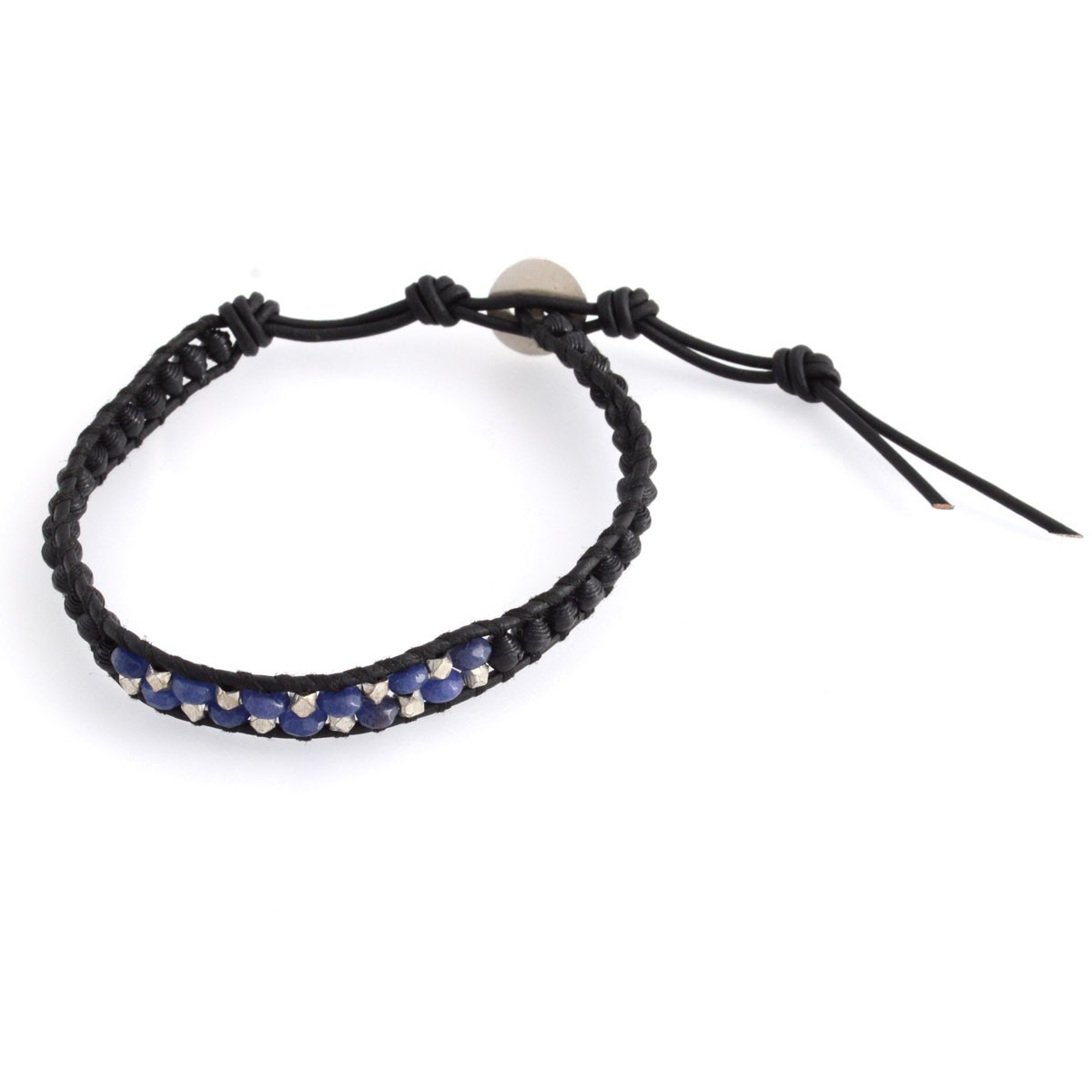 チャンルー CHAN LUU PH-BSZ-4170 BLK MIX/N BLK ダークブルージェイド/シルバー/ブラックペーパービーズ ミックス