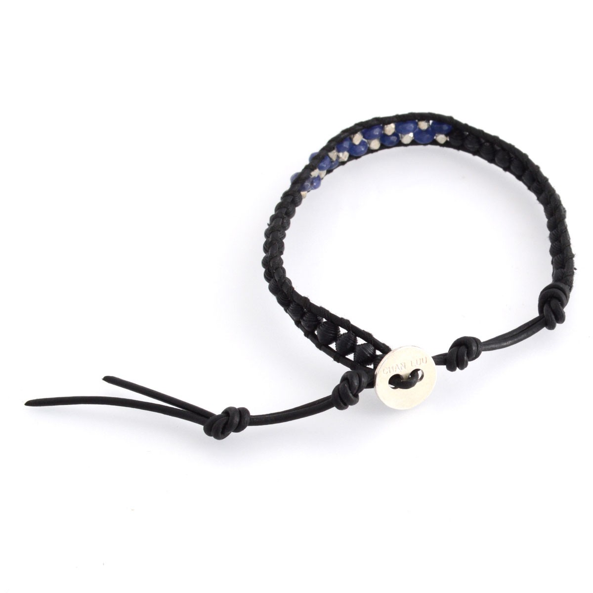 チャンルー CHAN LUU PH-BSZ-4170 BLK MIX/N BLK ダークブルージェイド/シルバー/ブラックペーパービーズ ミックス