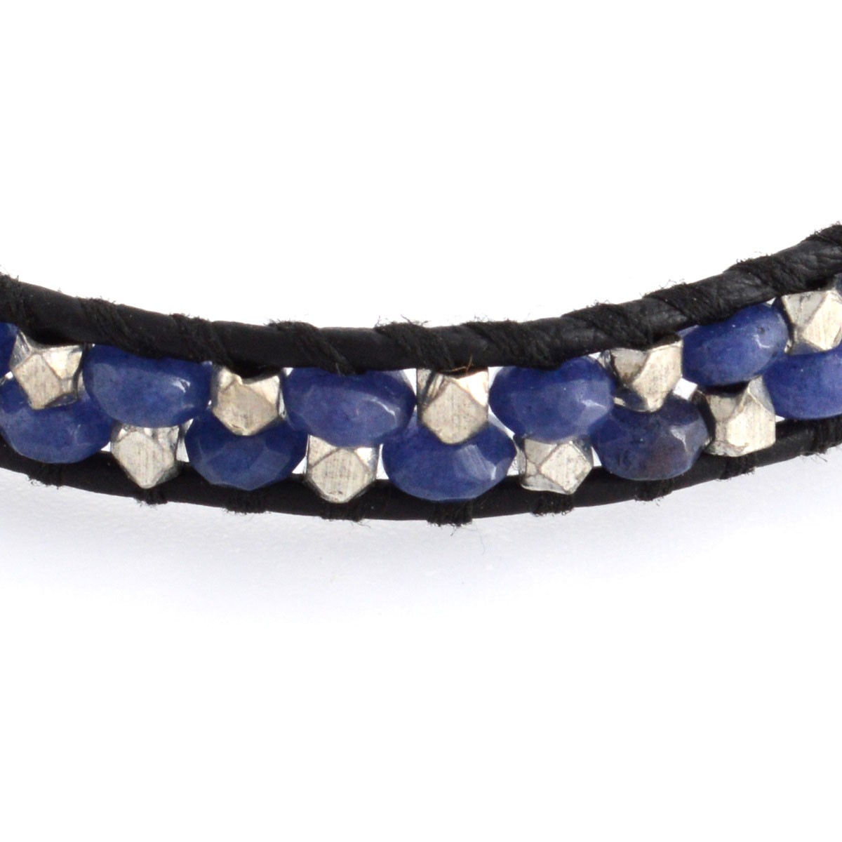 チャンルー CHAN LUU PH-BSZ-4170 BLK MIX/N BLK ダークブルージェイド/シルバー/ブラックペーパービーズ ミックス