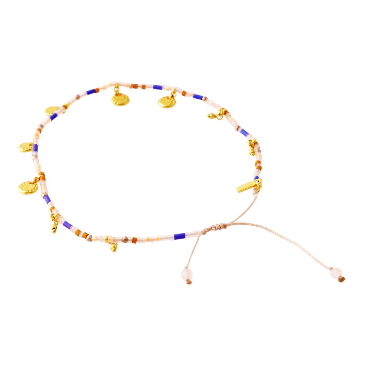 チャンルー CHAN LUU AKG-1092 PEC MIX Anklet コインチャーム付 シードビーズ アンクレット (足首用）