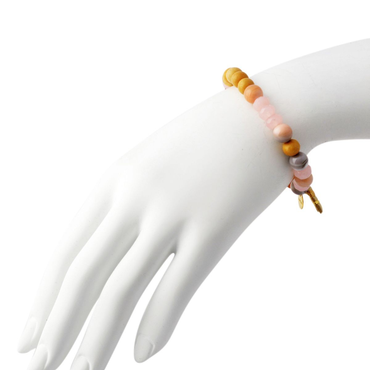 チャンルー CHAN LUU BG-5196 PK MIX  レザータッセル付 ストレッチ ブレスレット