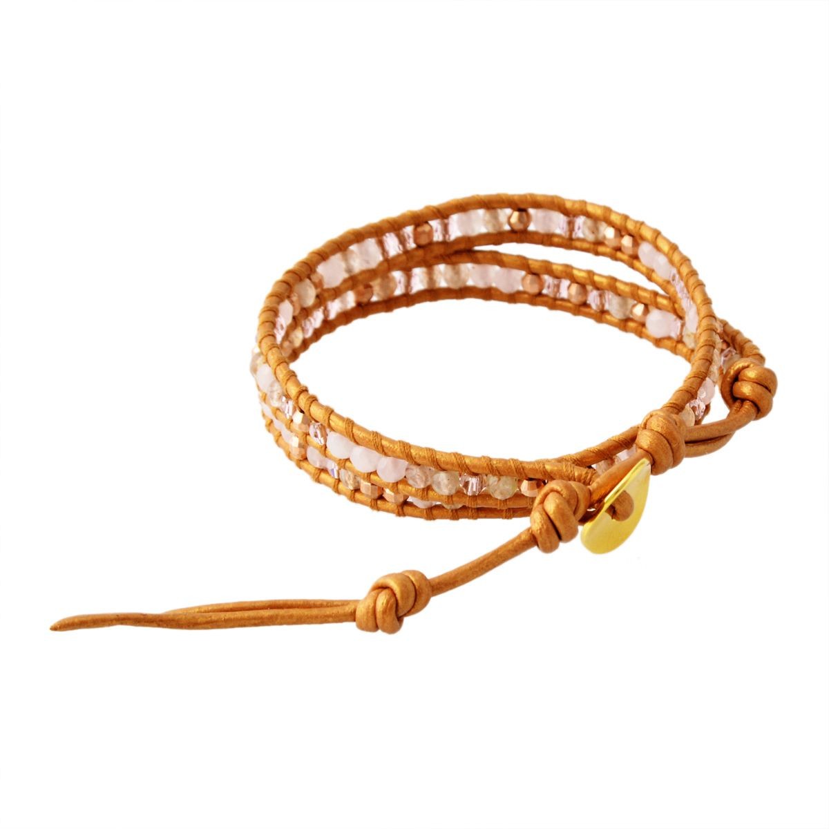 チャンルー CHAN LUU BG-5220 STBY QZ MIX セミプレシャスストーン 2連ラップ ブレスレット