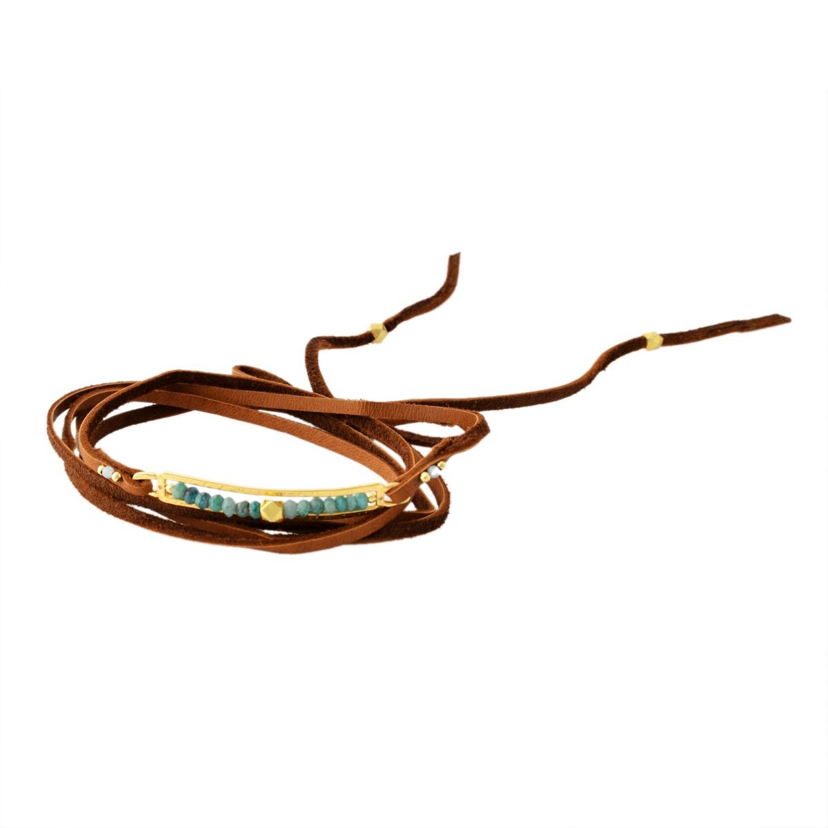 チャンルー CHAN LUU BG-5225 S GN OPL 5連ラップ ブレスレット レザーラップブレス チョーカーにもなる2WAYタイプ