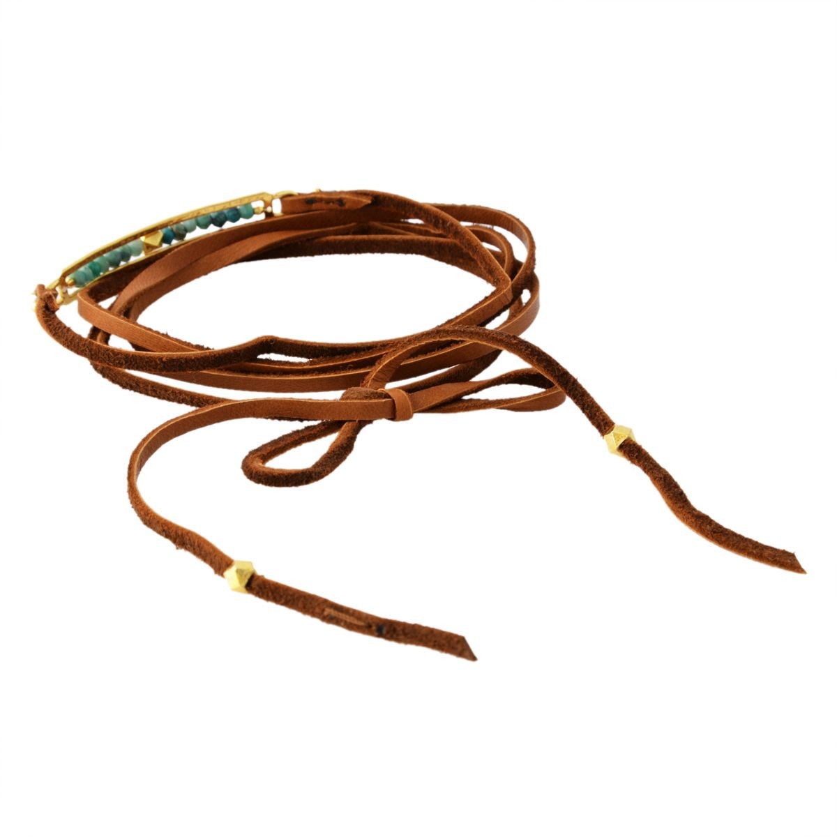 チャンルー CHAN LUU BG-5225 S GN OPL 5連ラップ ブレスレット レザーラップブレス チョーカーにもなる2WAYタイプ