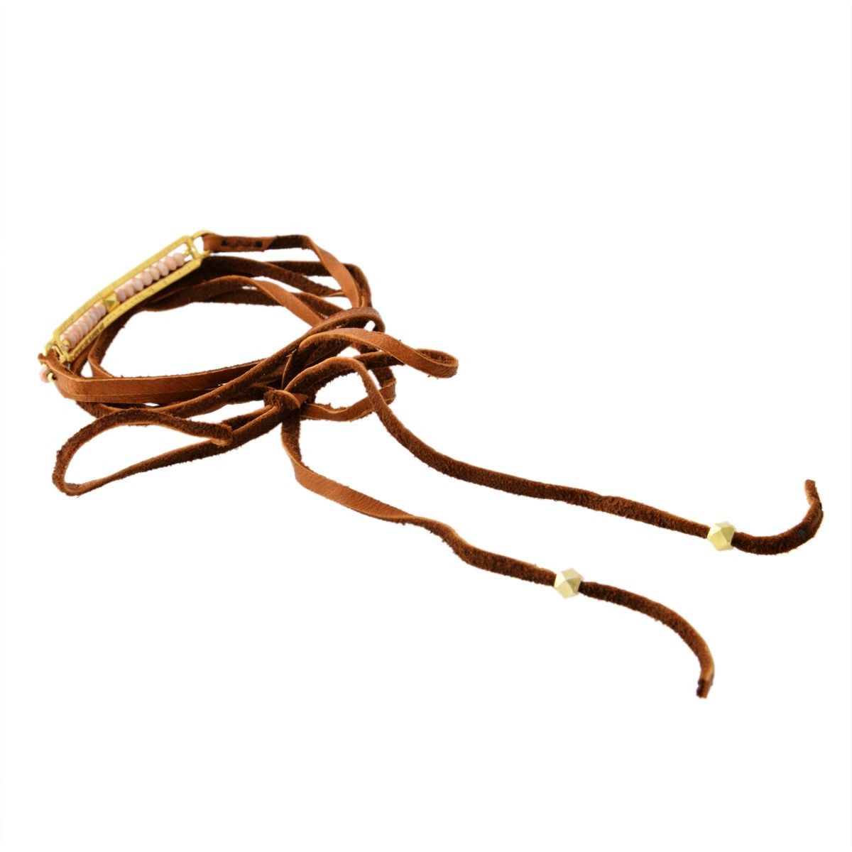 チャンルー CHAN LUU BG-5225 S PK SVR 5連ラップ ブレスレット レザーラップブレス チョーカーにもなる2WAYタイプ