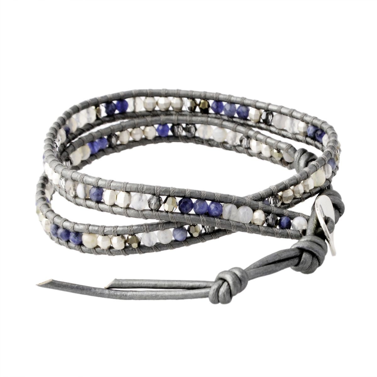 チャンルー CHAN LUU BS-5220 SDL MIX セミプレシャスストーン 2連ラップ ブレスレット